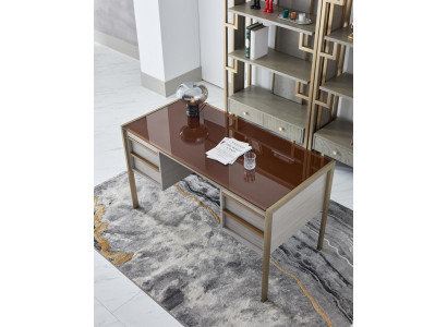 Alta qualità arredamento da ufficio di design stile mobili tavolo sedia vetrina 4 pezzi.