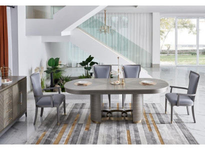 Set di sedie di design 6x, sedie di lusso con poggiaschiena, gruppo di cuscini per seduta, set di poltrone. Nuovo.