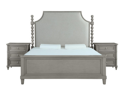 Mobili da casa di campagna classici Mobili da camera reale 3 pezzi. Letto