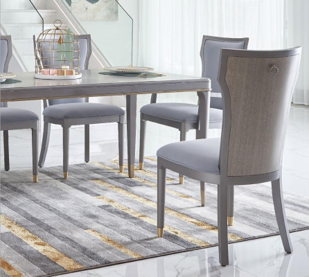 Sei sedie con schienale Set di sedie Gruppo Sala da pranzo Legno Sedie imbottite 6x Schienale