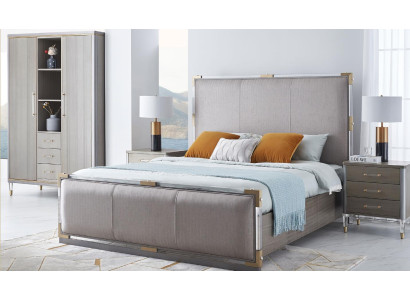 Design Letto imbottito Letto Letti Matrimoniale Moderno 180x200cm Lusso