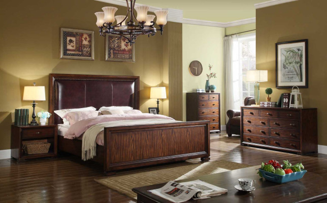 Letto in legno 180x200 cm per hotel in stile barocco.