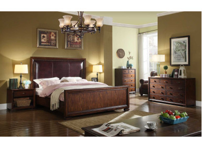 Letto in legno 180x200 cm per hotel in stile barocco.