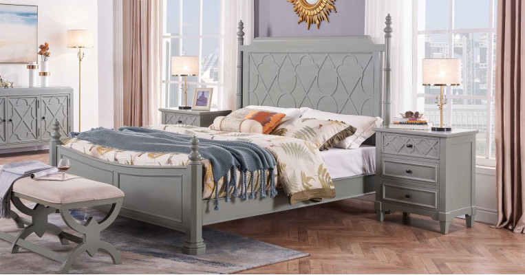 Set di camera da letto di alta qualità con comodino comò letto Arredamento da designer Letti