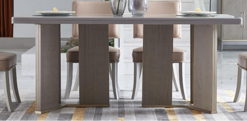 Tavolo da pranzo reale Tavolo in legno Tavoli classici Stile moderno Nuova sala da pranzo