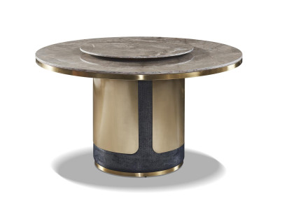 Design Tavolo Rotondo in Legno Tavolo da Pranzo Rotondo Tavoli da Pranzo 135cm Decorazione Lusso Classe