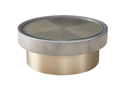 Tavolino moderno in acciaio inox per il design del divano del soggiorno.