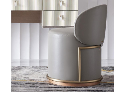 Sgabello Design Imbottito Pouf Pouf in Pelle Chaise Longue Pufa