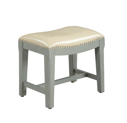 Sgabello Panca Poggiapiedi Divano in Pelle Nuovo Pouf Pouf Imbottito