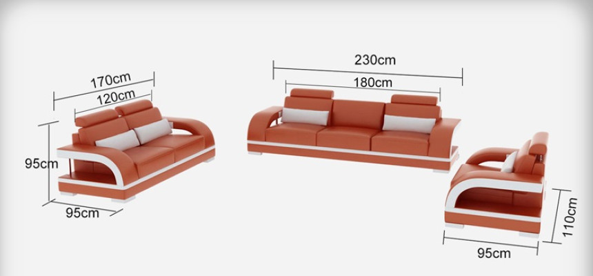 3+2+1 set in pelle divano divano divani divano paesaggio residenziale lusso