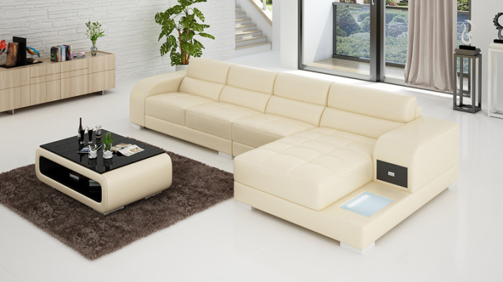 Design elegante Il divano a forma di L nero per raffinatezza e comfort