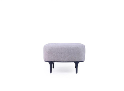 Designer Modern Grey Ottoman Soggiorno Tessuto Imbottito Mobili Imbottiti