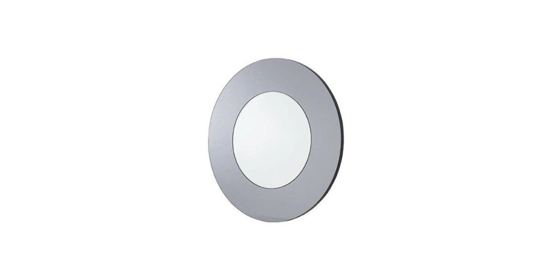 Specchio Rotondo Moderno Specchio da Parete Design Grigio Soggiorno Nuovo Arredamento