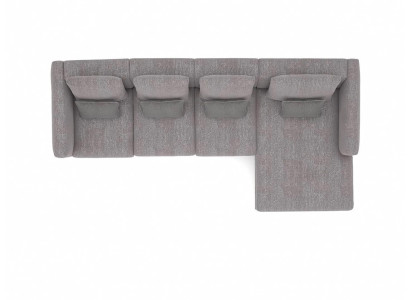 Divano ad angolo a L Relax soggiorno Grigio Angolo Set Divano imbottito Mobili