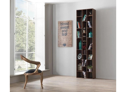 Scaffale libreria Libreria Scaffale Soggiorno Design Legno Marrone Nuovo