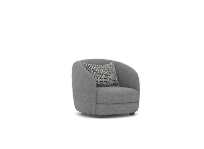 Grigia poltrona design arredamento imbottito soggiorno nuovo seduta arredamento