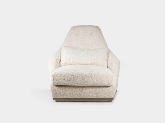 Mobili imbottiti bianchi Poltrona di lusso Sedile Mobili da seduta Soggiorno Design moderno