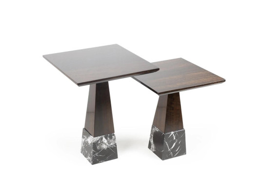 Marrone 2x Set di tavolini da salotto completi Tavolino Tavolino
