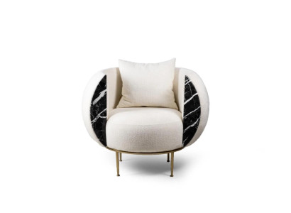 Design poltrona soggiorno Divano di lusso Nuovo tappezzeria Moderna Tessuto Nuovi mobili imbottiti