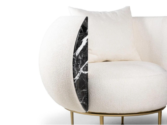 Design poltrona soggiorno Divano di lusso Nuovo tappezzeria Moderna Tessuto Nuovi mobili imbottiti