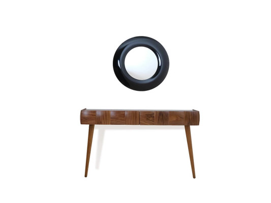 Console mobile moderna in legno con specchio tavolo da consolle lussuoso soggiorno