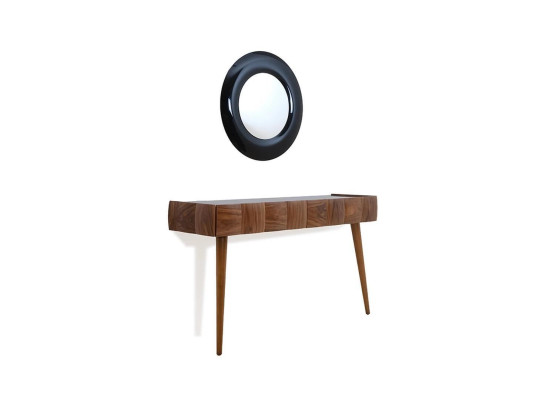 Console mobile moderna in legno con specchio tavolo da consolle lussuoso soggiorno