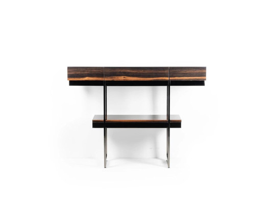 Tavolino consolle design in legno per soggiorno, moderno, nuovo.