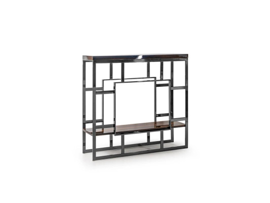 Tavolo da consolle in legno acciaio inox console lusso design soggiorno