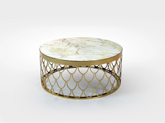 Soggiorno tavolo rotondo design tavolino da caffè arredamento di lusso nuovo