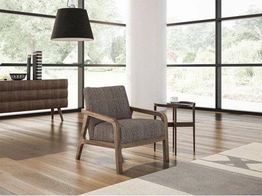 Design moderno poltrona imbottita sedile tessuto soggiorno Mobili imbottiti moderni