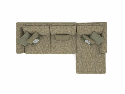 Divano angolare verde a L forma soggiorno imbottito moderno in tessuto sofa couch.