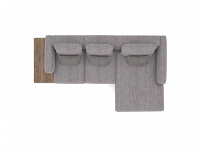 Soggiorno set divano angolare moderno a L grigio designer divano imbottito