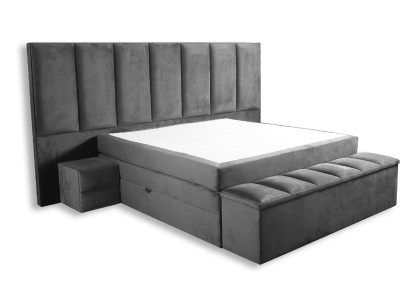 Boxspring Hotel Materasso Camera da letto Tessuto Design Letto Letti matrimoniali