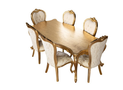 Tavolo 6 sedie Sala da pranzo Set completo di mobili 7 pezzi Nuovo Gruppo da pranzo