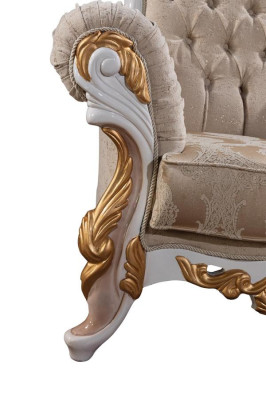 Divano 3 posti in tessuto Tre posti di lusso in stile barocco per il soggiorno Couch Barock