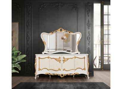 Tavolo da toeletta con specchio Gioielli Barocco Cassettiere in legno Comò in legno Armadio nuovo  Tavolo da toeletta con specchio Gioielli barocco Chest of drawers in legno Chest of drawers in legno Nuovo armadio