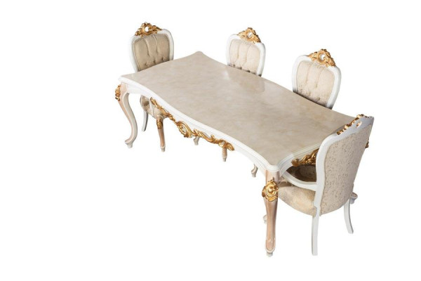 Set di 4 sedie da pranzo in stile classico Chesterfield - poltrone da sala da pranzo.