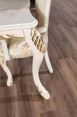 Sedia senza braccioli in legno Sedie di lusso in tessuto Design Sedia Poltrona Nuova Imbottita