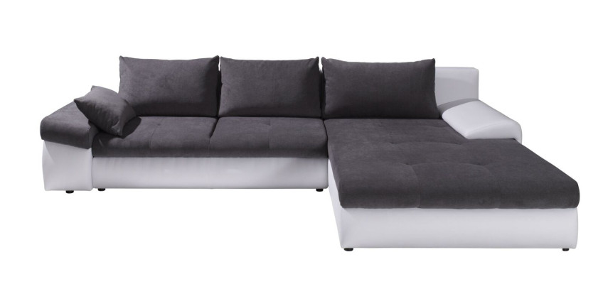 Forma a L Colore Divano Angolare Divano Mobili da salotto Tessuto Grigio