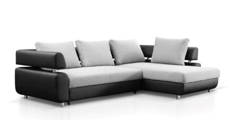 Divano ad angolo con funzione letto, divano ad angolo, divano, angolo, set di imbottitura.