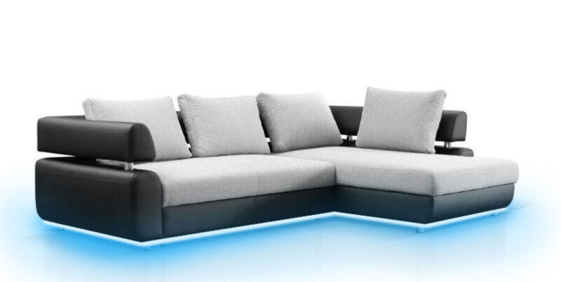 Divano ad angolo con funzione letto, divano ad angolo, divano, angolo, set di imbottitura.