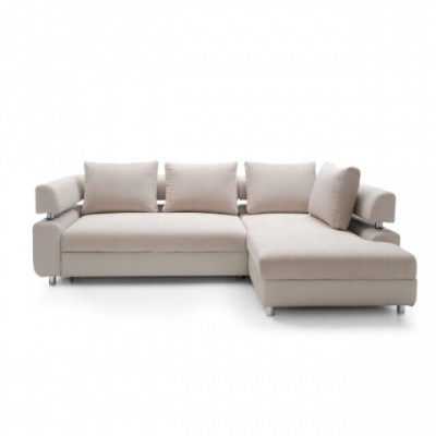 Divano letto con funzione letto angolare in tessuto multifunzione divano.