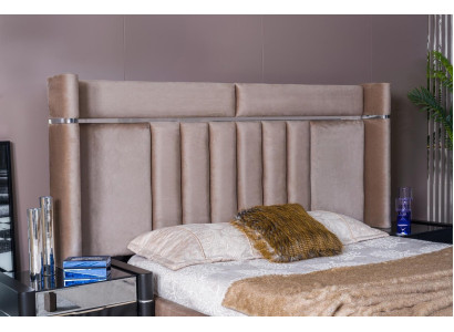 Set da camera da letto di lusso letto + 2 comodini in legno completo moderno nuovo