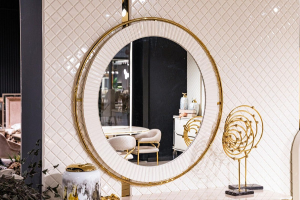 Comò Specchio Legno Mobili Credenza Armadio Mobili di lusso Legno Nuovo