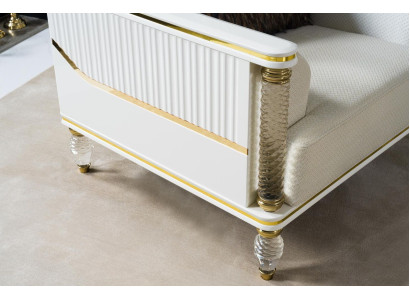 Suite di design Poltrona di lusso Relax Tessuto Sedia bianca Relax Sedia Moderno lusso