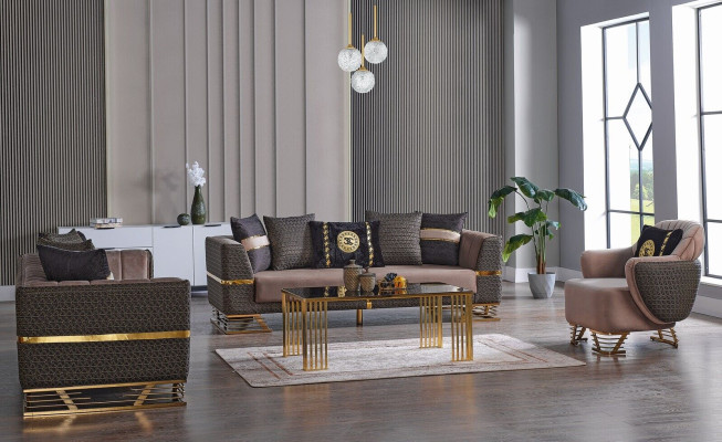 Set divano design 3+3+1 posti seduta Cuscino divano Set Nuovo.