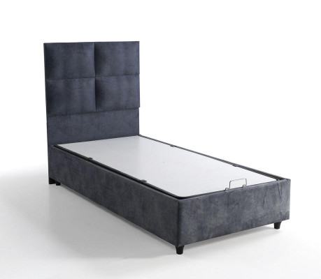 Design letto Letti lusso Tessuto Imbottito Camera da letto Mobili 90x190 Moderno