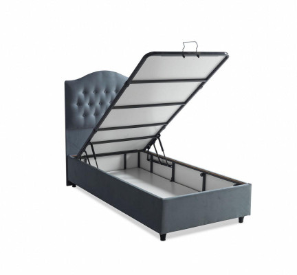 Design del letto di lusso Chesterfield imbottito camera da letto mobilio moderno 90x190 di lusso.