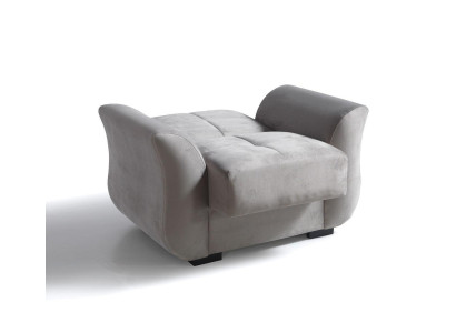 Design Poltrona di lusso Relax in tessuto bianco Poltrona da relax Moderna
