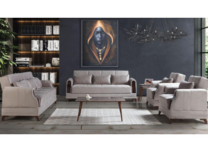 Divano 3+2+1+1 posti, set di lusso per mobili da salotto, divano moderno 4 pezzi nuovo.